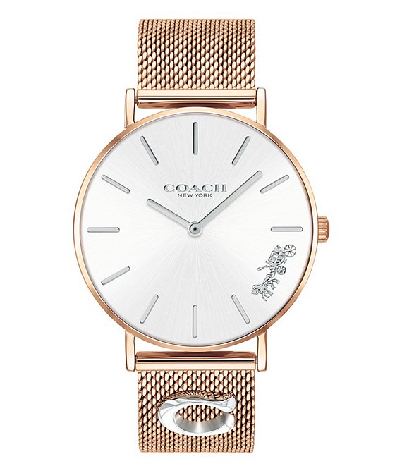 coach gold watch