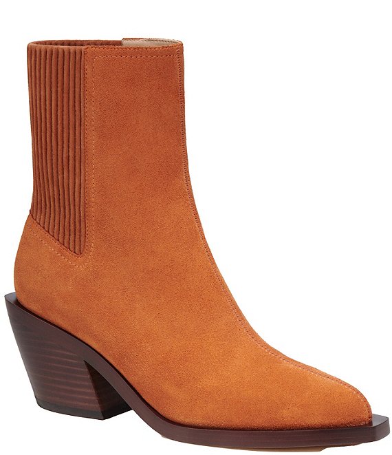 Coach on sale suede booties