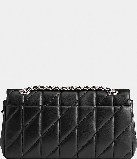 COACH Quilted Leather Tabby 26 Silver Hardware Shoulder Crossbody