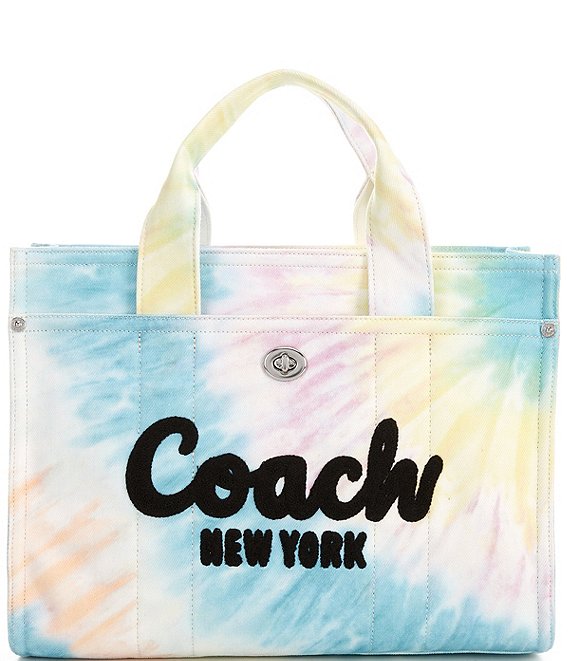 COACH Rainbow Tie Dye Cargo Tote Bag | Dillard's