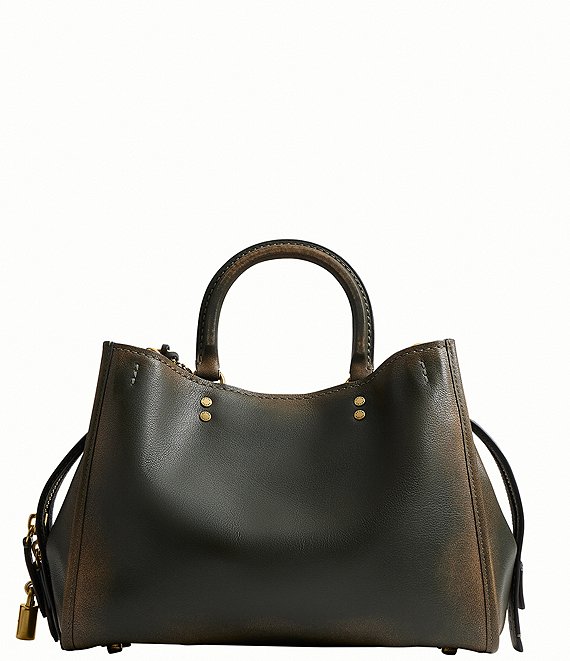 COACH Rogue 31 Loved Leather Top Handle Satchel Bag | Dillard's