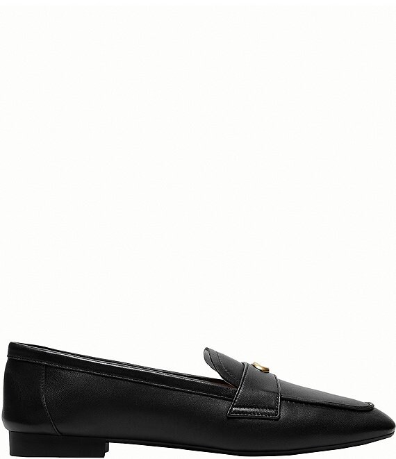 COACH Sculpted C Logo Leather Loafers | Dillard's