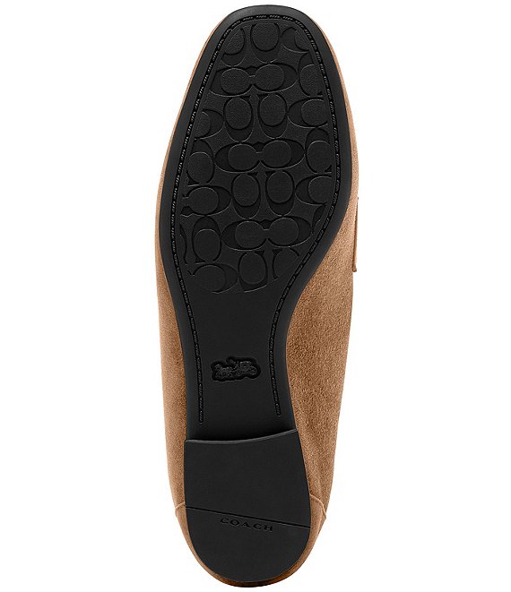 COACH Sculpted C Suede Loafers | Dillard's