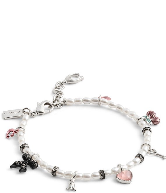 Coach shops sugnatur bag Charm Bracelet