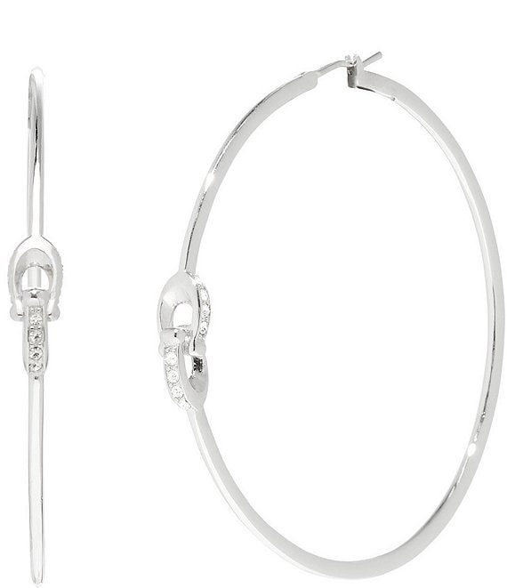 COACH Signature C Hoop Earrings | Dillard's