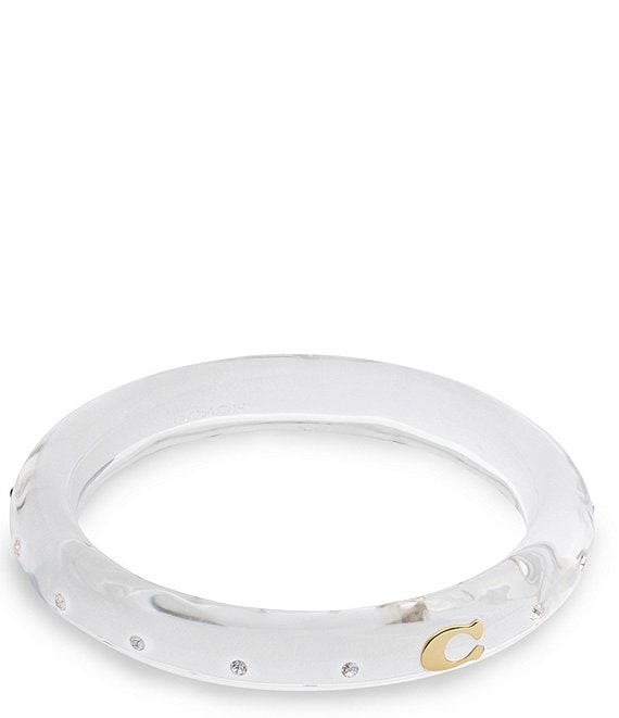 COACH Signature C Resin Bangle Bracelet