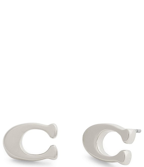 COACH Signature C Stud Earrings