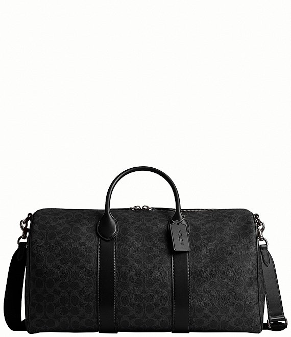 COACH Signature Canvas Compass Bag