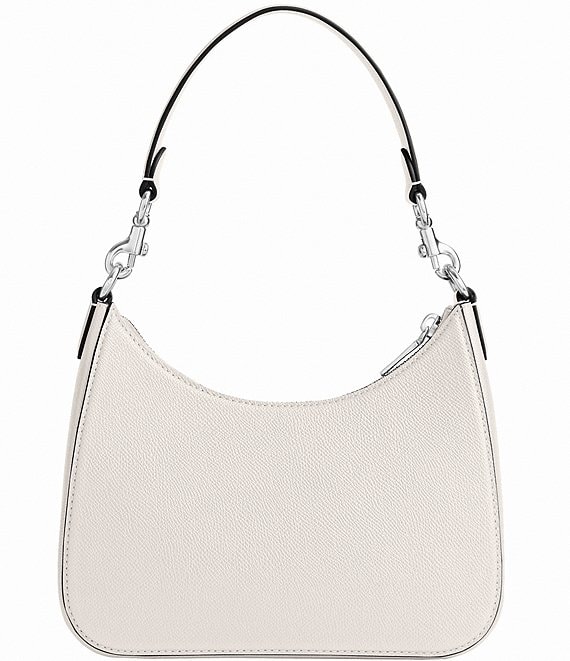 COACH Signature Coated Leather Hobo Crossbody Bag | Dillard's