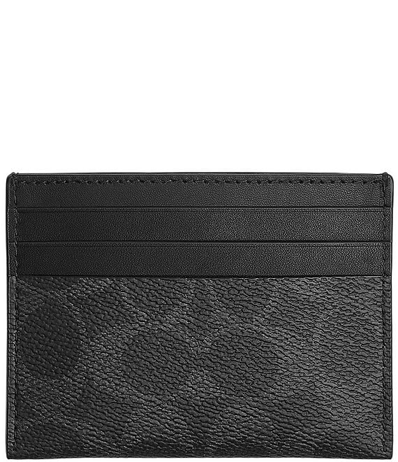 COACH Signature Flat Card Case
