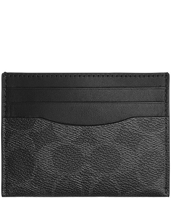 COACH Signature Flat Card Case | Dillard's