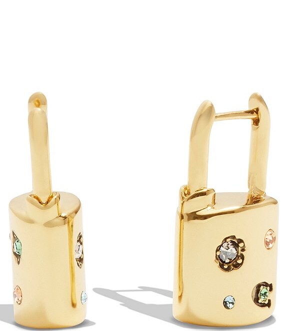 Louis Vuitton Crystal Inclusion Hoop Earrings - Clear, Brass Hoop