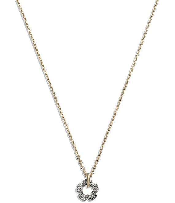 Coach pave store signature necklace