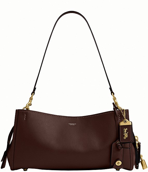COACH Soft Grain Rogue Leather Shoulder Bag 34 | Dillard's