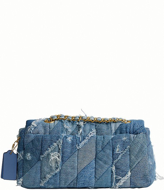 COACH Soft Quilted Patchwork Denim Tabby Shoulder Bag 26 | Dillard's