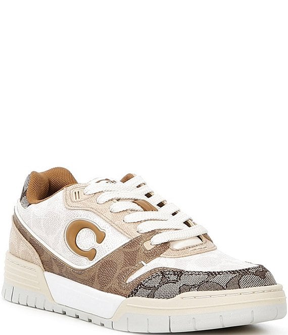 COACH Women's Soho Mixed Canvas Jacquard Signature Logo Sneakers