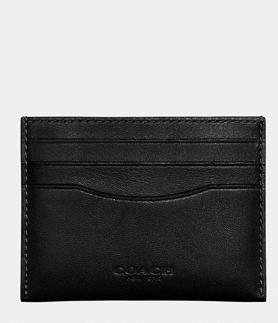COACH Sport Flat Leather Card Case | Dillard's