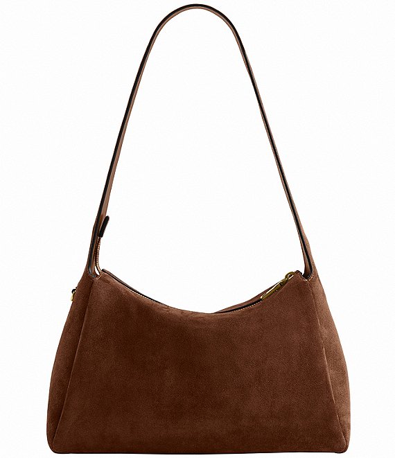 COACH Suede and Leather Lola Shoulder Bag | Dillard's