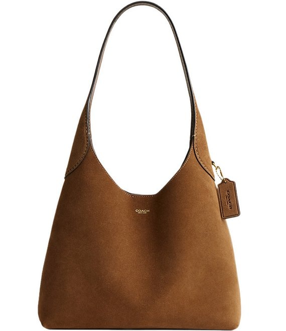 COACH Brooklyn 28 Suede Hobo Bag | Dillard's