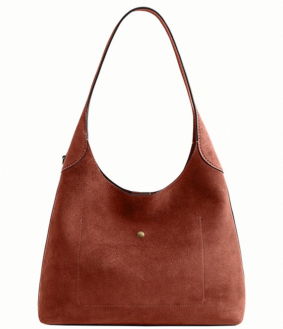 COACH Suede Brooklyn 34 Hobo Shoulder Bag | Dillard's