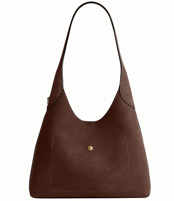 COACH Suede Brooklyn Hobo Shoulder Handle Bag 28 | Dillard's