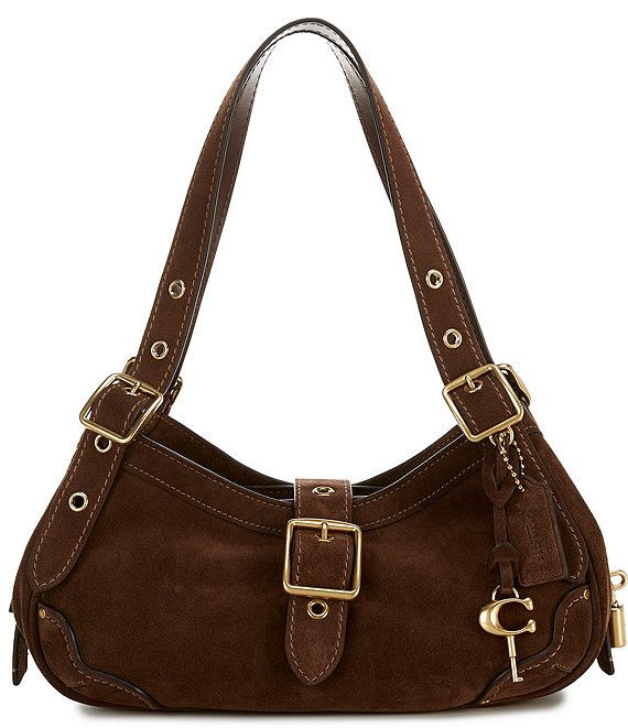 COACH Suede Drifter Double Handle Shoulder Bag 31 | Dillard's