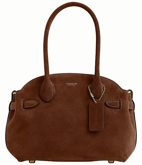 Coach Suede Empire 21 Handle Satchel Bag