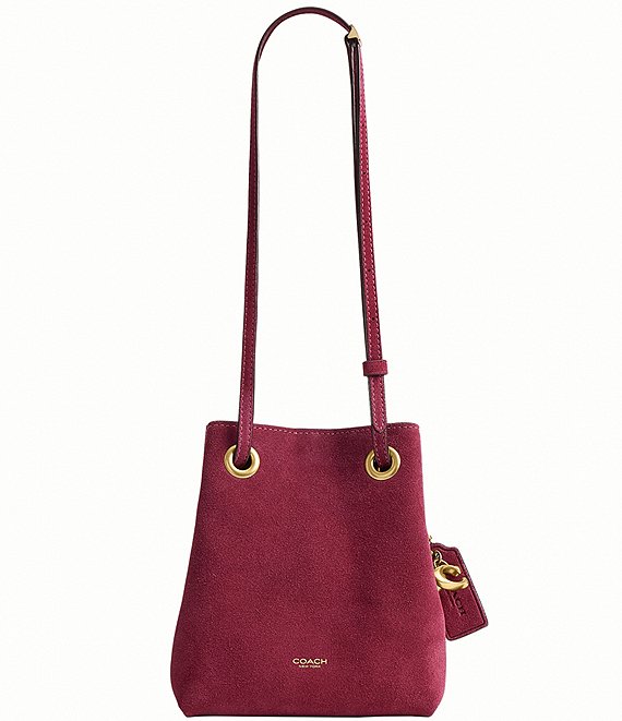 COACH Suede Jade Mini Drawstring Bag