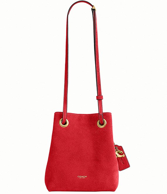COACH Jade Suede Mini Drawstring Bag
