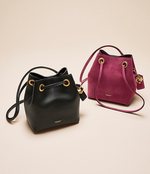 COACH Jade Suede Mini Drawstring Bag | Dillard's