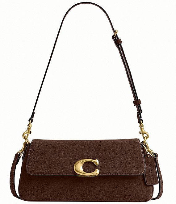 COACH Suede Jet Shoulder Bag | Dillard's