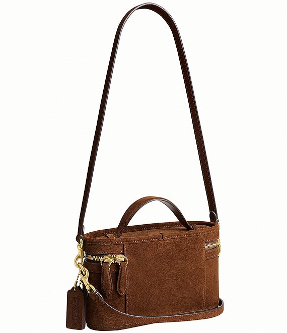 バッグ COACH 7039 handbag signature suede COACH Suede Top Handle Trail Bag | Dillard's