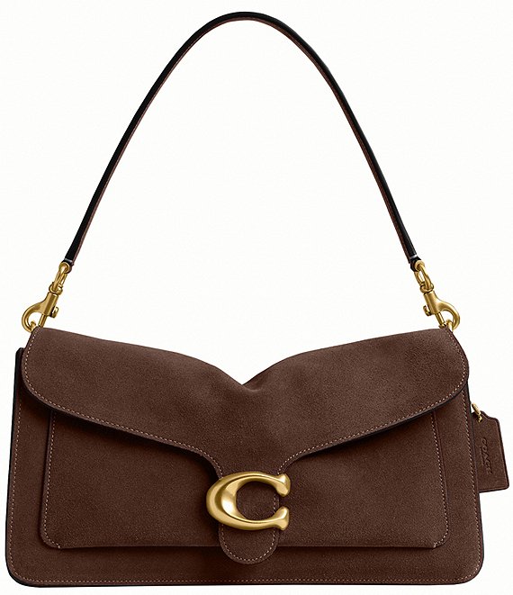 COACH Tabby 36 Suede Oversized Shoulder Bag | Dillard's
