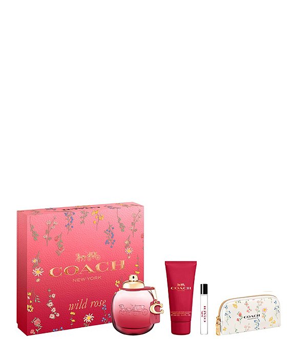 COACH Wild Rose Eau de Parfum 4-Piece Gift Set