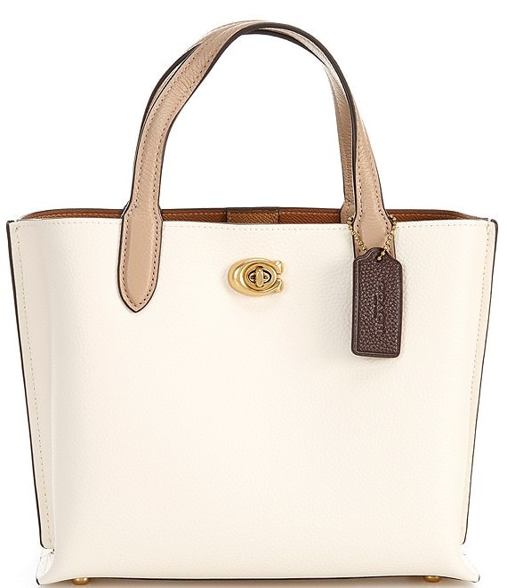 COACH Willow 24 Faded Leather Tote Bag | Dillard's