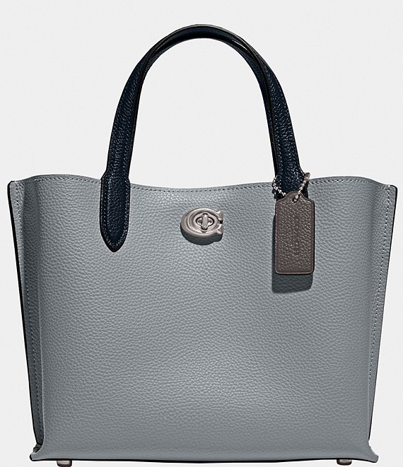 leather coach tote bag