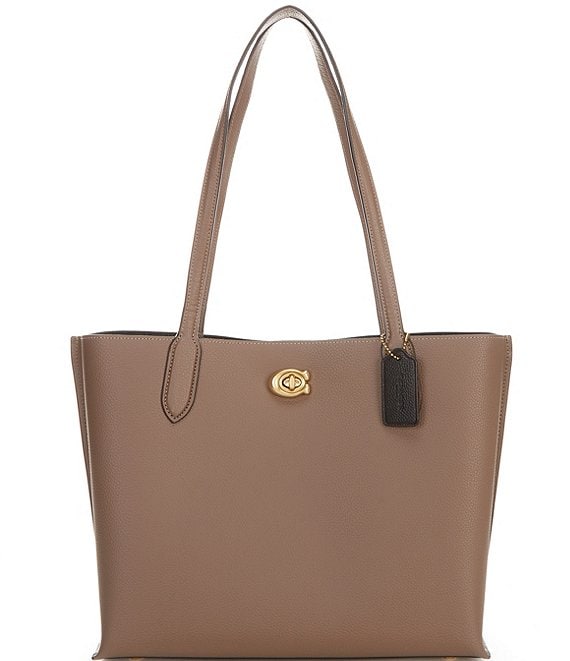 Buy Coach Large Field Tote Bag with Coach Badge & Detachable Strap | Brown  Color Women | AJIO LUXE
