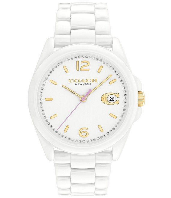 Buy GenericWatch - Kimio Brand Women Imitation Ceramic Watches Bracelet  Quartz Watch Big Dial Wristwatches Ladies Stainless Steel Bracelet Watch  (pink watch) Online at desertcartINDIA