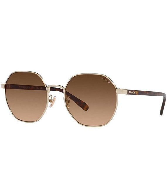 Coach Women's HC7147 56mm Geometric Sunglasses - Gold Pink