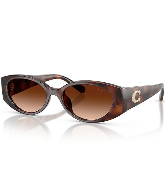 COACH Women's HC8462U 54mm Oval Sunglasses