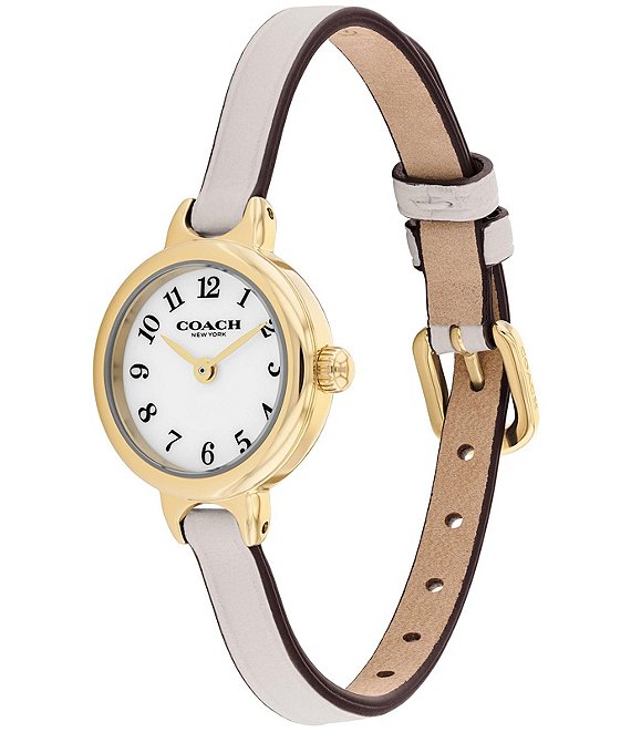 COACH Women's Iris Quartz Analog Leather Strap Watch | Dillard's