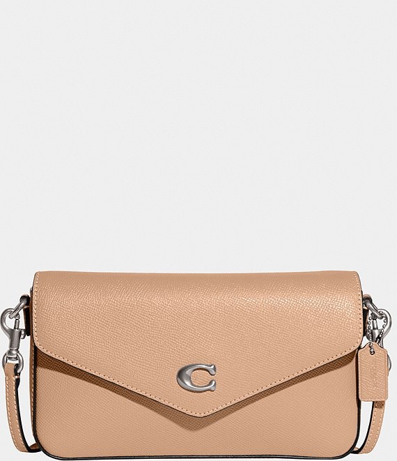 COACH Wyn Crossgrain Leather Silver Hardware Crossbody Bag