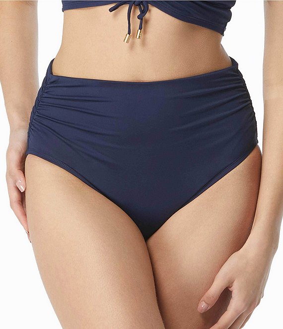 Coco Reef Classic Solids High Waisted Rollover Bikini Swim Bottom
