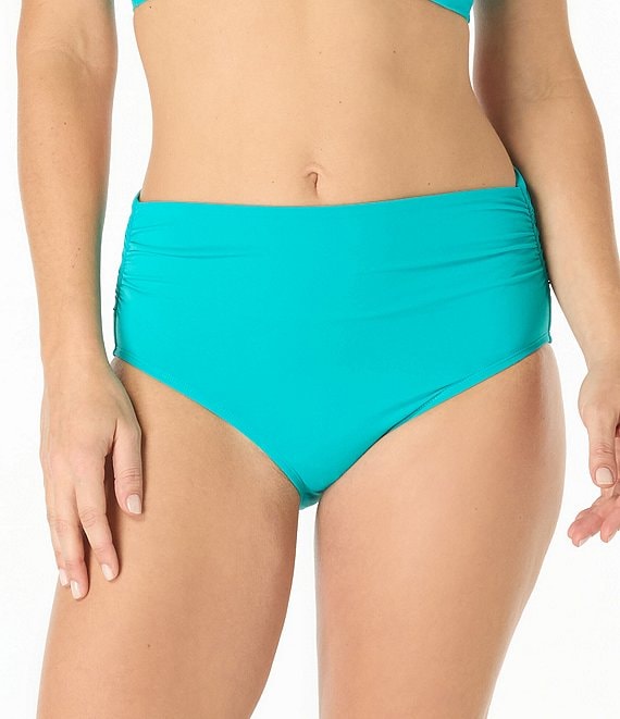 Coco Reef Classic Solids High Waisted Rollover Bikini Swim Bottom