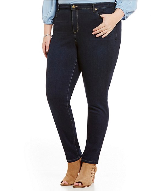 Color:Vixen - Image 1 - Plus Size Soho Skinny Jeans