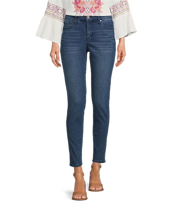Color:Medium Camden - Image 1 - Soho Skinny Leg Mid Rise Jeans