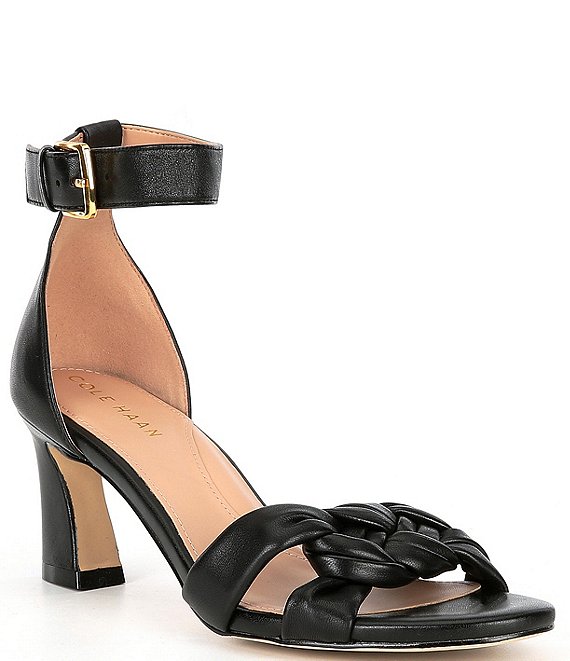 Cole Haan Adella Braided Leather Buckle Dress Sandals | Dillard's