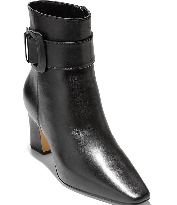Cole Haan Blanche Snip Toe Buckle Booties