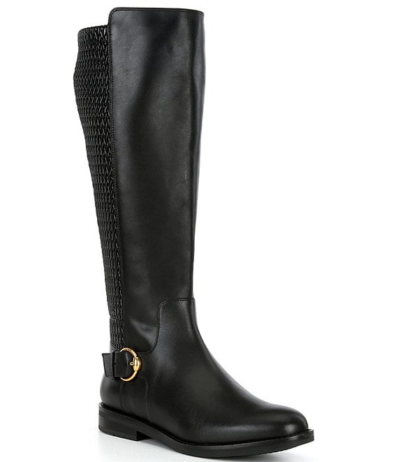 Cole Haan Clover Leather Stretch Tall Riding Boots | Dillard's