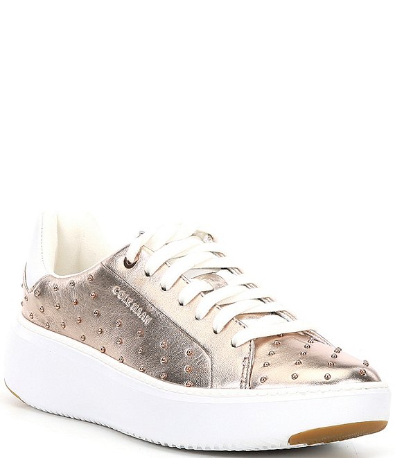 Cole haan gold sneakers on sale